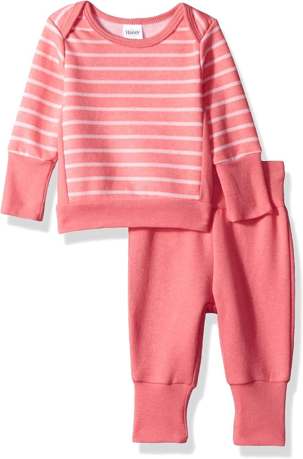 Hanes Ultimate Baby Flexy Adjustable Fit Jogger with Sweatshirt Set