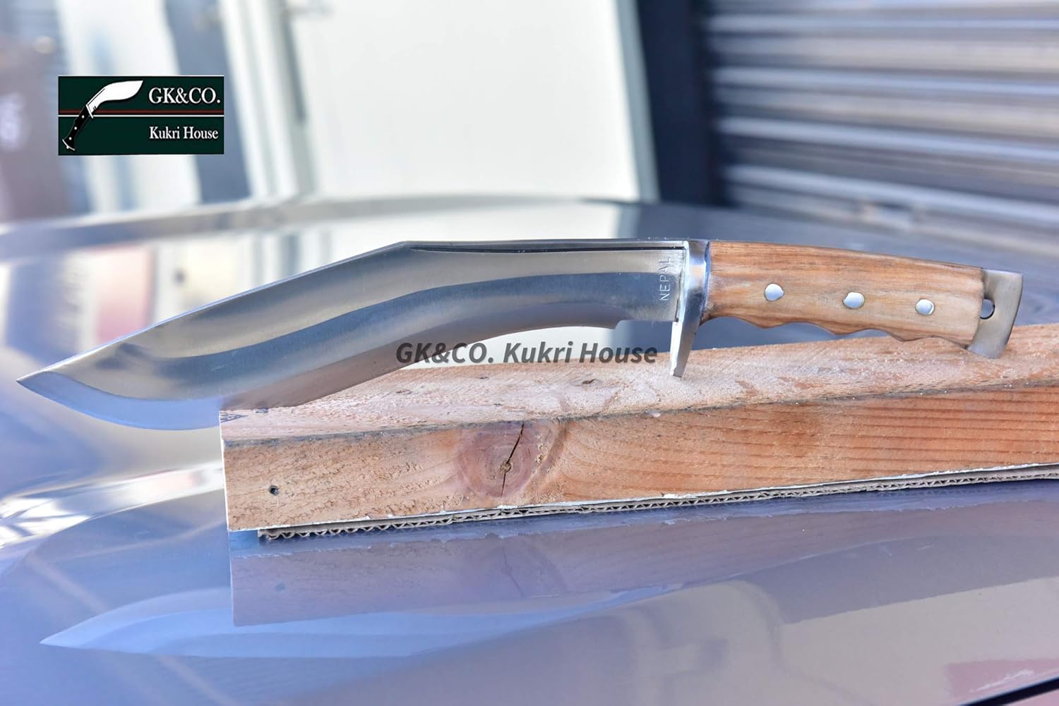 GK&CO. Kukri House Genuine - 11" AEOF Afghan Blocker Handle Official Issued Genuine Kukri/Khukuri Knife/Knives White Sheath GK&CO.Kukri In Nepal