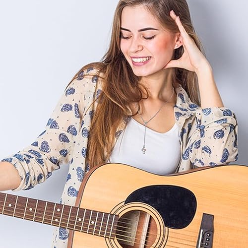 Miniatura 7 de (Dije para collar de nota musical) De plata de ley 925 para mujeres y niñas, 18.0 in