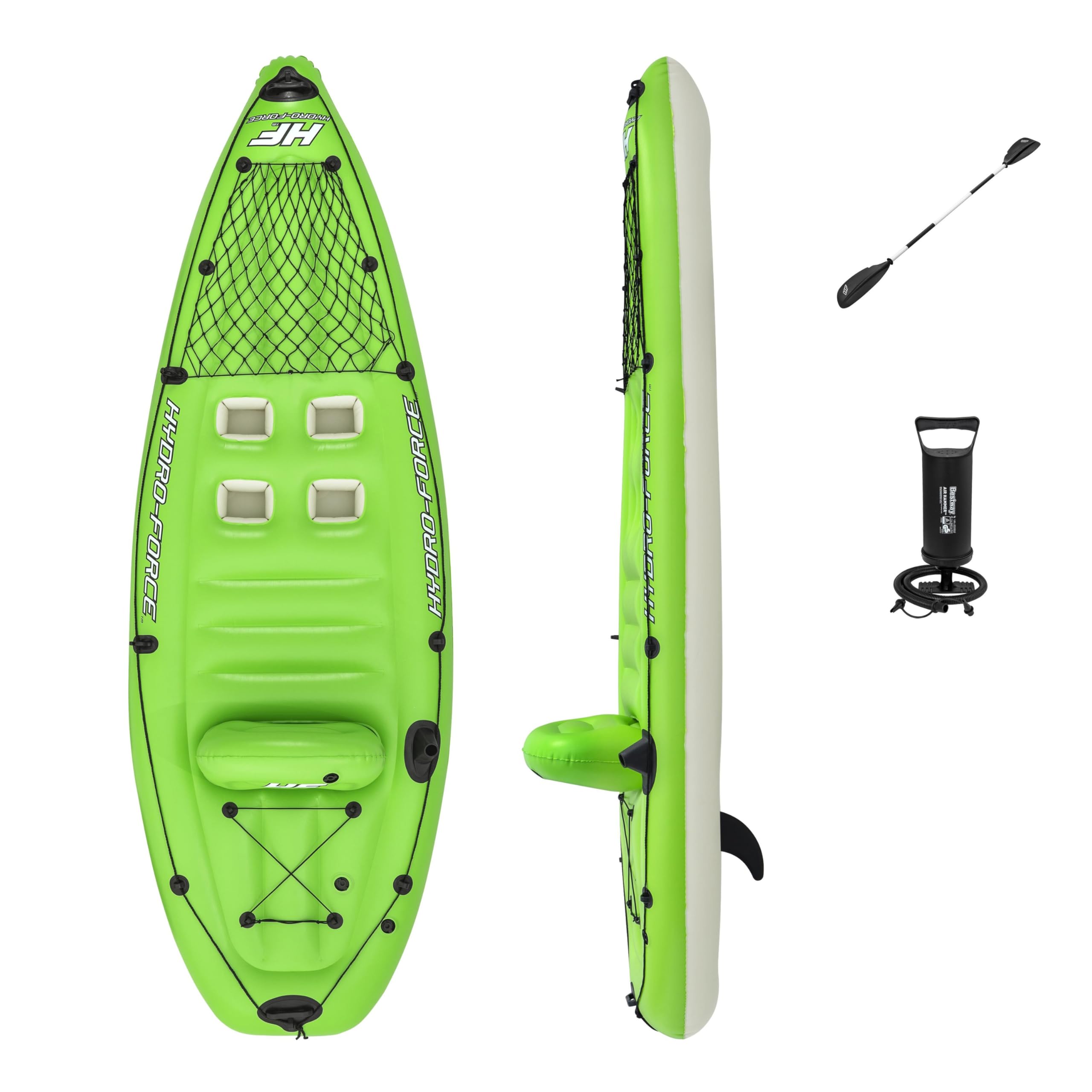 Bestway Hydro‑Force Koracle 1 Person Sit On Inflatable Fishing Kayak