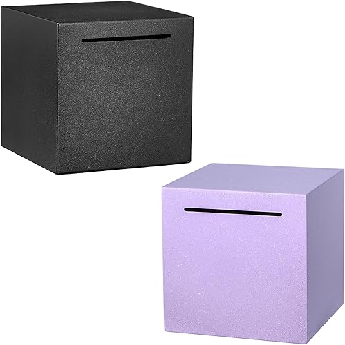 Alcancía para adultos debe romperse para abrir, alcancía irrompible para adultos, hecha de acero inoxidable, banco de ahorro de metal (negro y