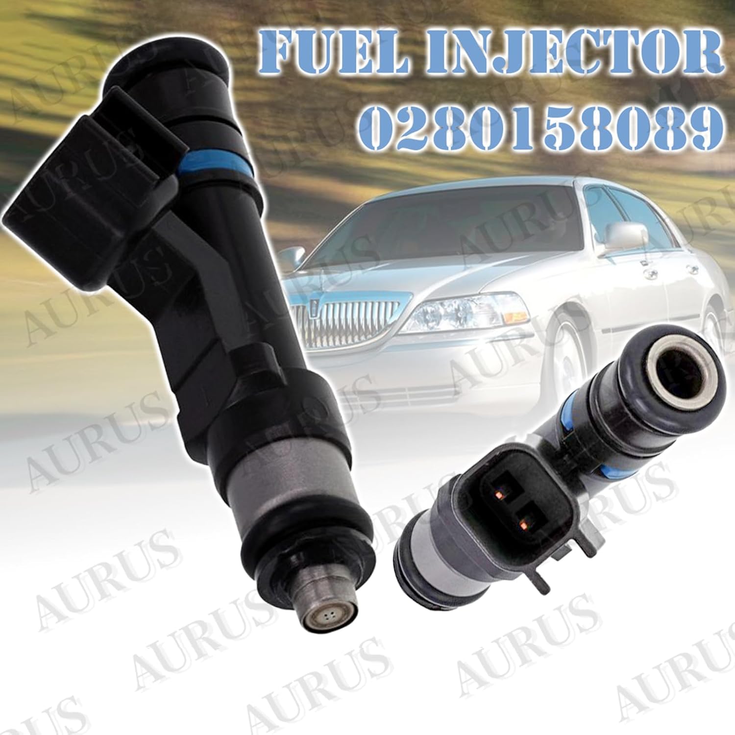 8pcs Aurus Fuel Injector 0280158089 Compatible With 2006 2007 2008 2009 2010 2011 Crown Victoria, 2006-2011 Lincoln Town Car, 2006-2011 Mercury Grand Marquis (Set Of 8)