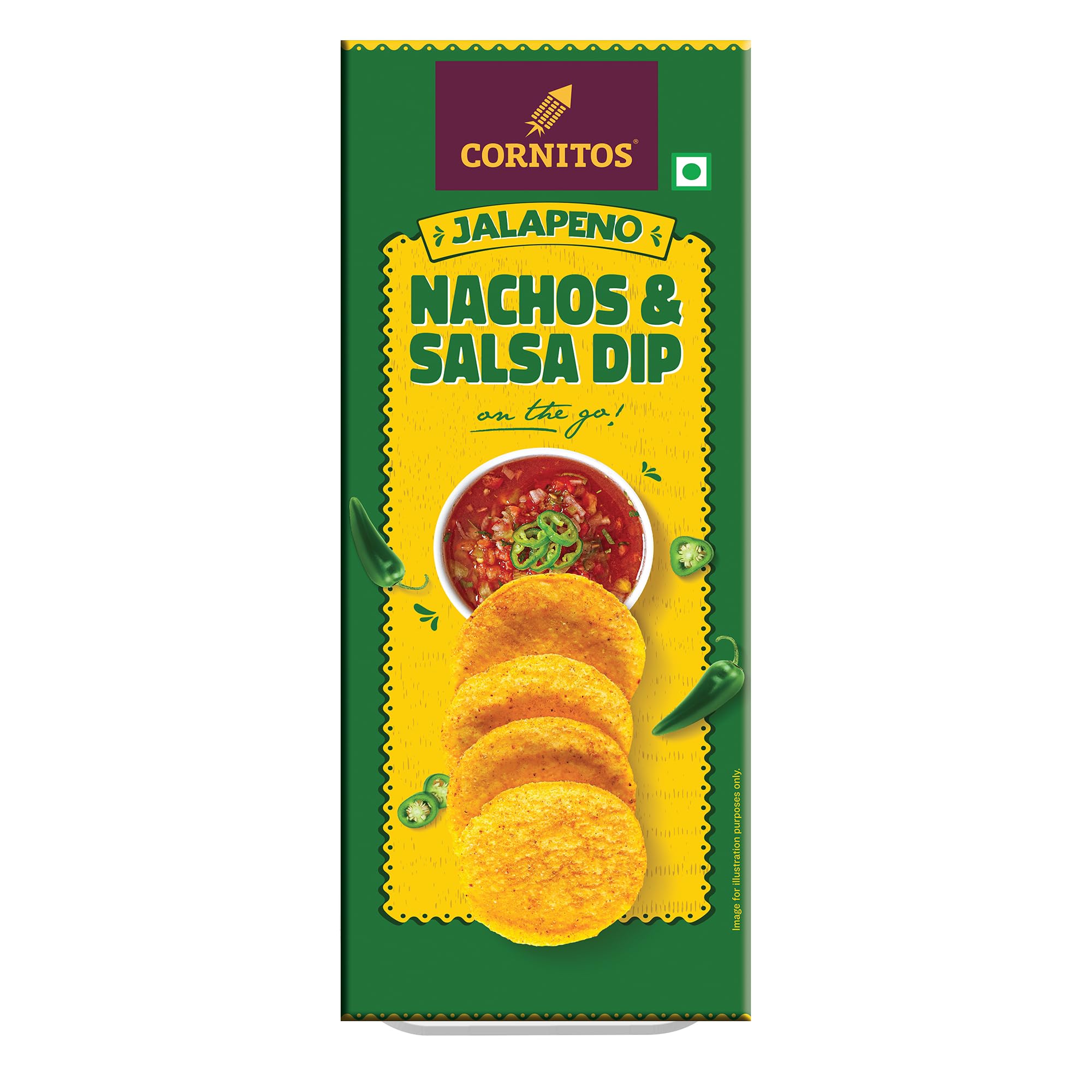 Cornitos Jalapeno Nachos and Salsa Dip Tray 75 g