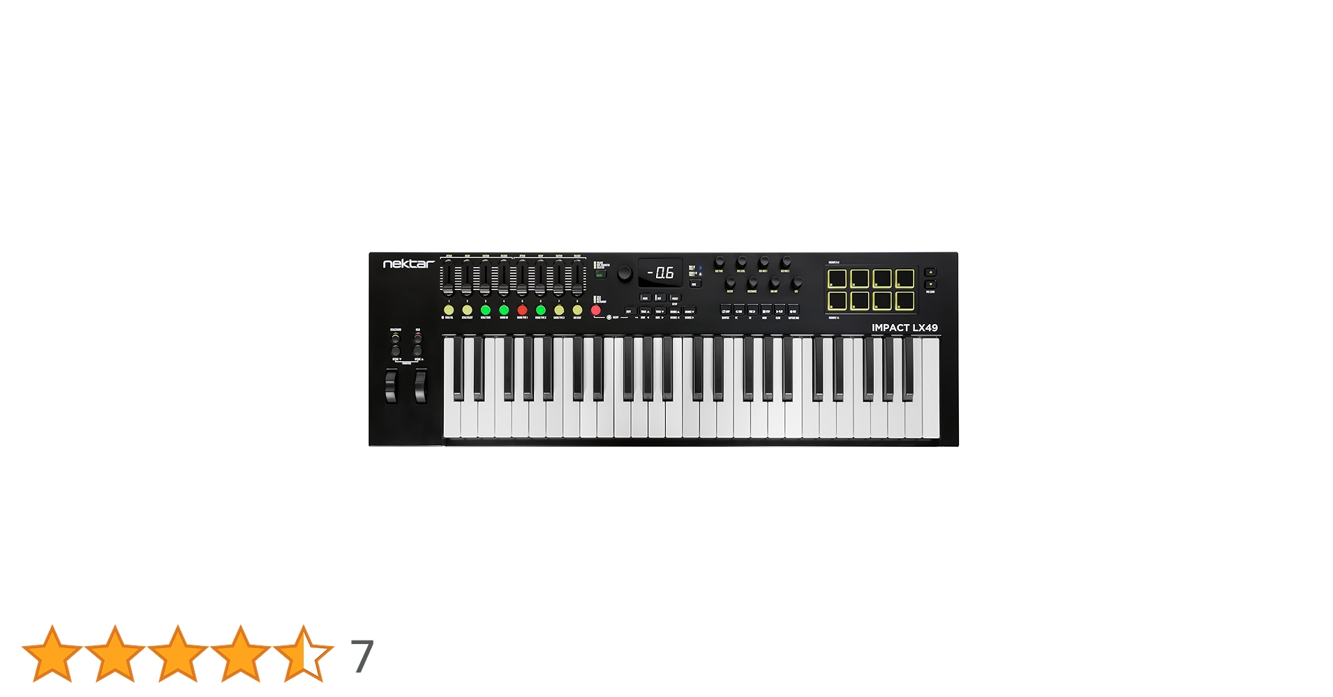 maako Nektar Impact LX49 mk3 MIDI Keyboard Controller | 49 Key Velocity