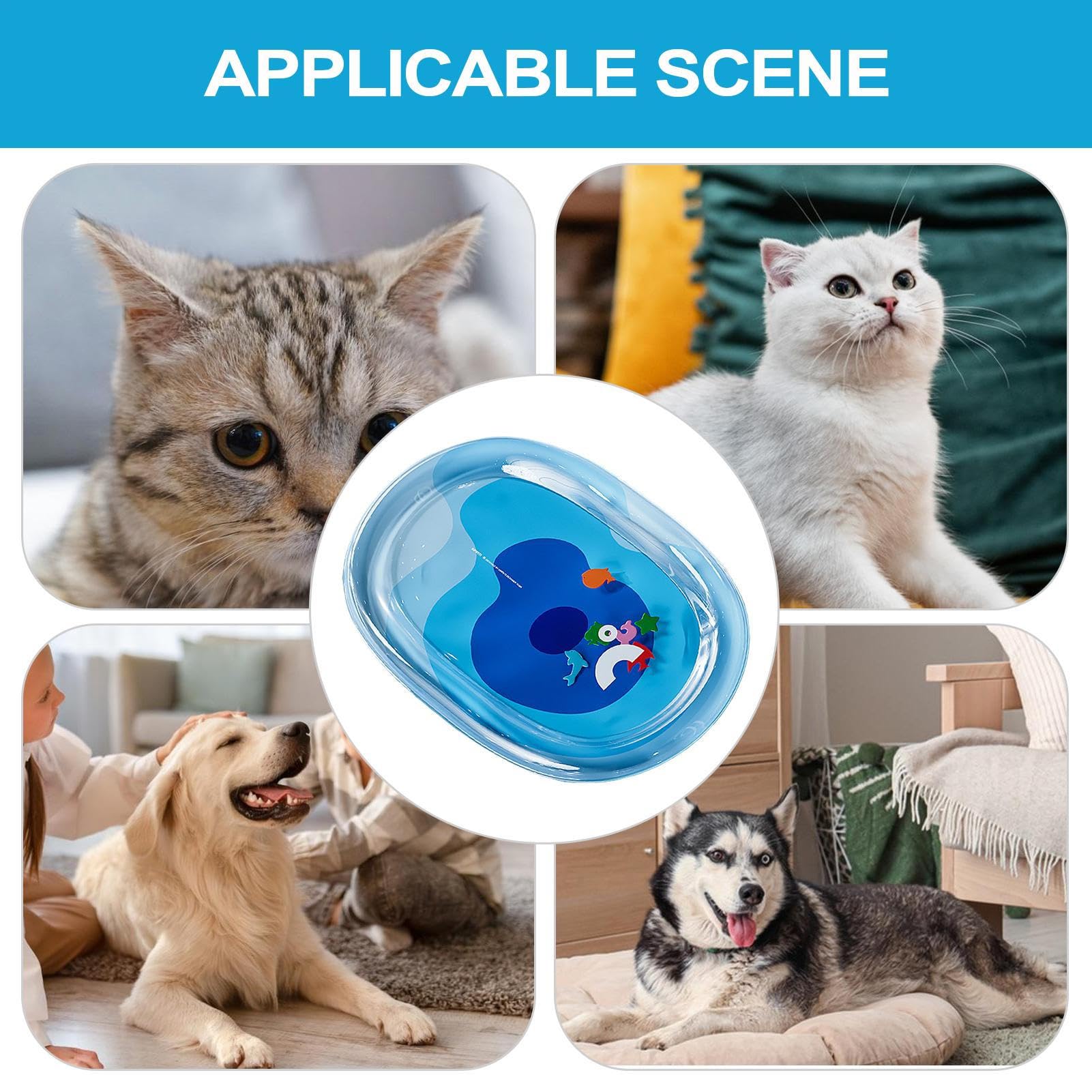 Toyvian 2 Serviettes Rafraîchissantes Pour Chien Et Chat – Écharpe Été Fraîcheur, Sorties Et Balades En Toute Sécurité