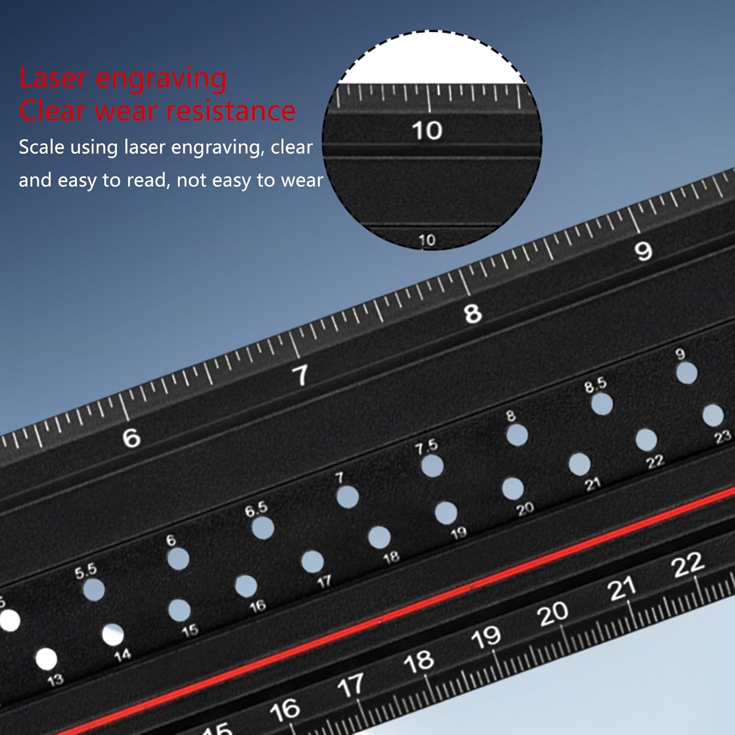 Multifunctional Protractor for Construction Angles Finder T Ruler Woodworking Scriber Marking Line Ruler Measuring Tool Lightweight Measuring Instrument