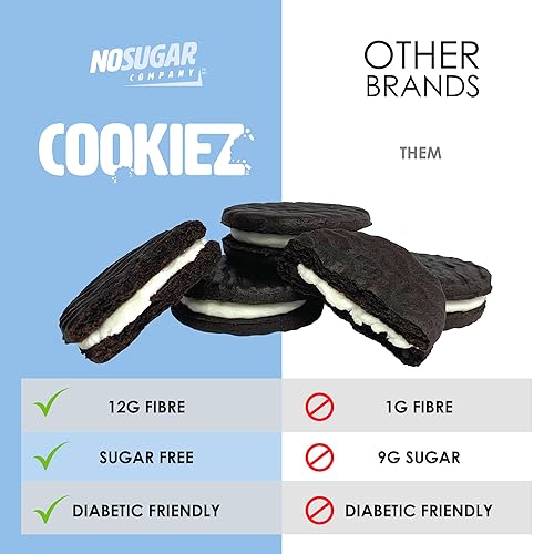 Miniatura 4 de *NUEVO* Galletas sin azúcar sándwich - Alimentos cetogénicos, golosinas sin azúcar, bocadillos saludables, aptos para diabéticos, productos