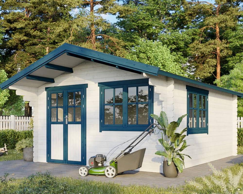 McGaRDEN Gartenhaus Holzhaus Gartenlaube Blockhaus 4x5m 35mm