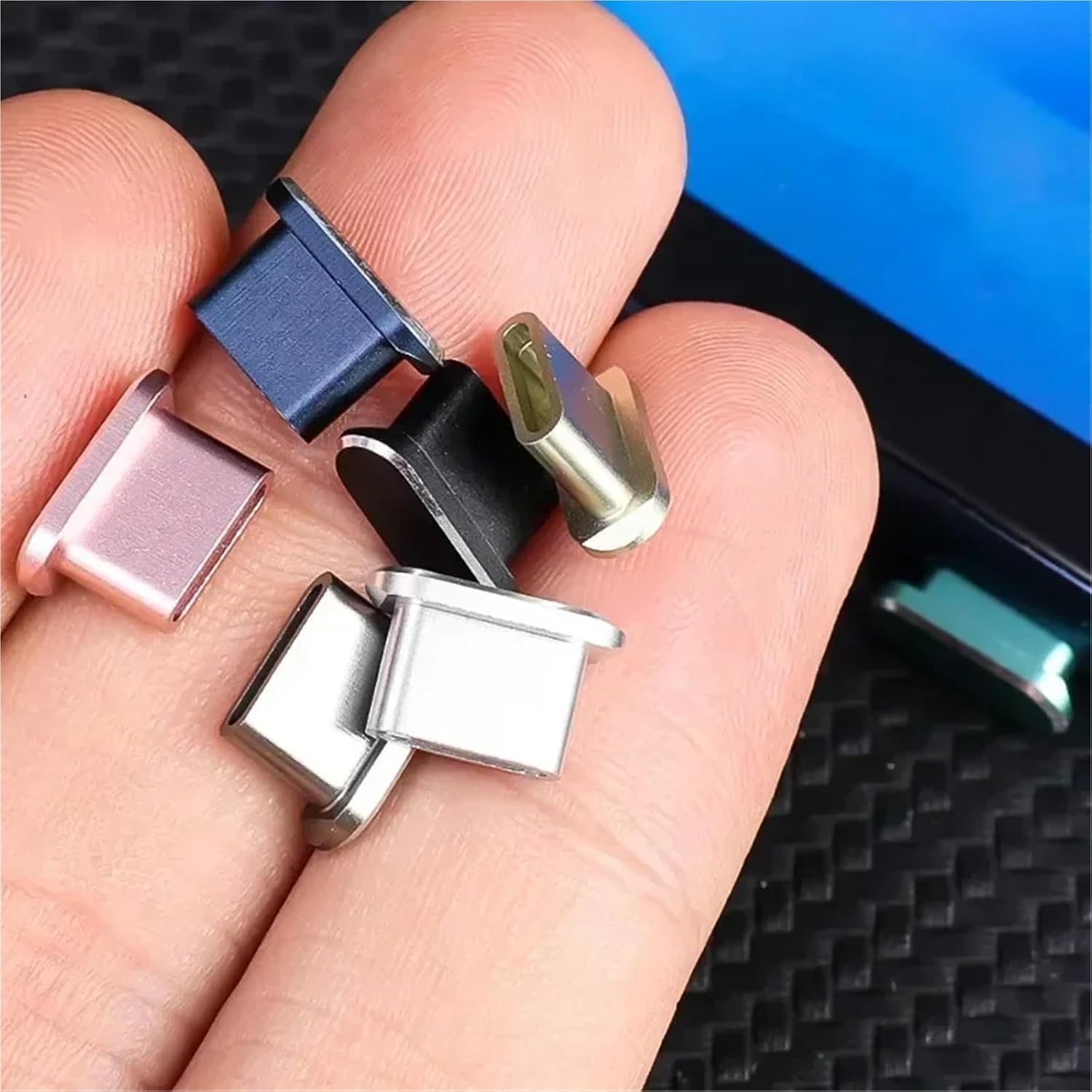 USB Dust Plug 30pcs Aluminum Alloy USB C Dust Plugs for Phone Charging Port Protector Cover