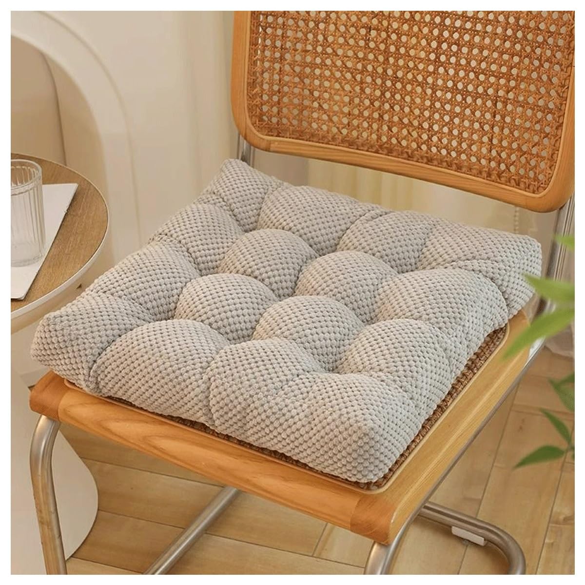 Galettes de chaise carrées lavables au format 35, 40 et 45 cm pour votre confort