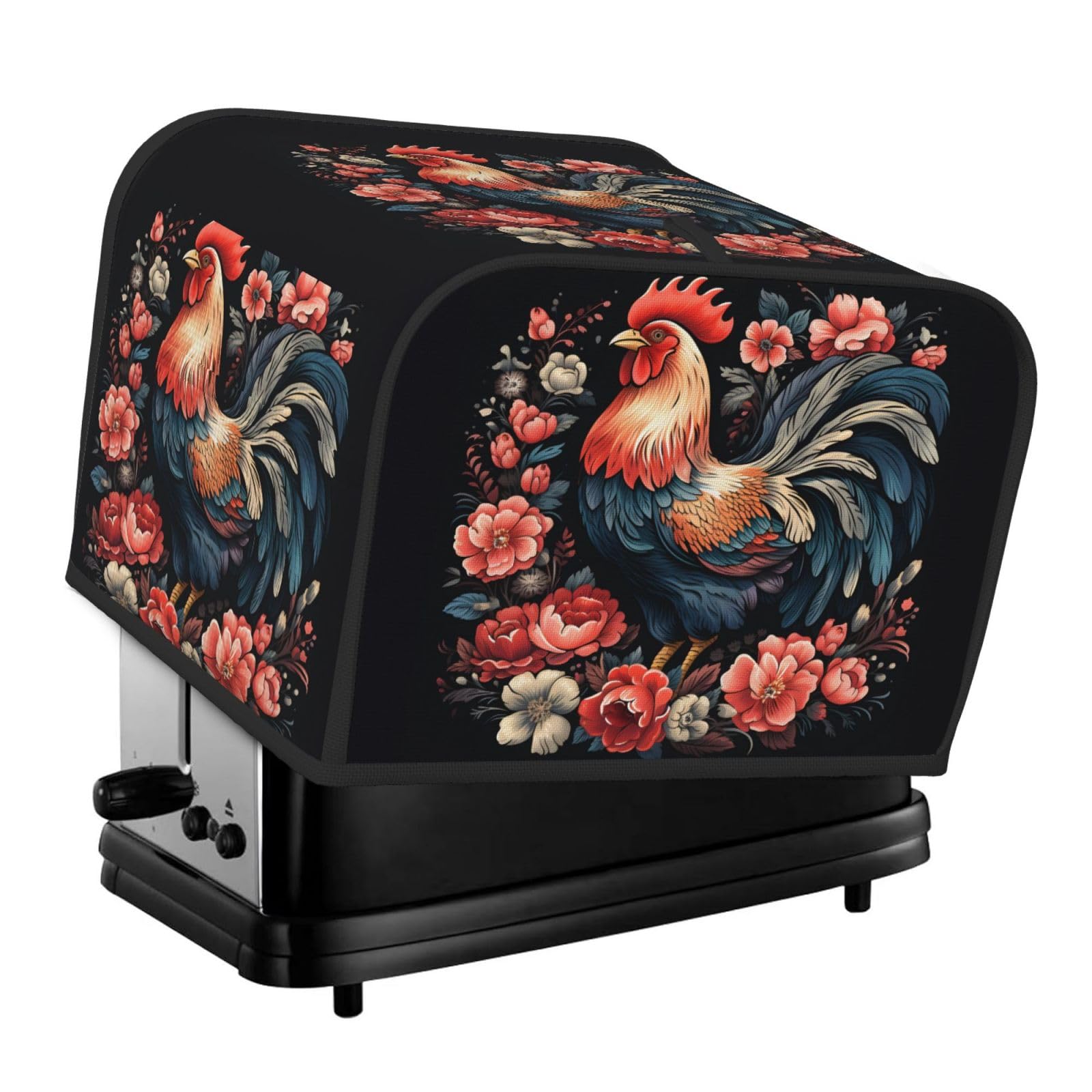 Amazon.com: JXDXHCW Rooster Chicken Floral 4 Slice Toaster Amazon.com: JXDXHCW Rooster Chicken Floral 4 Slice Toaster
