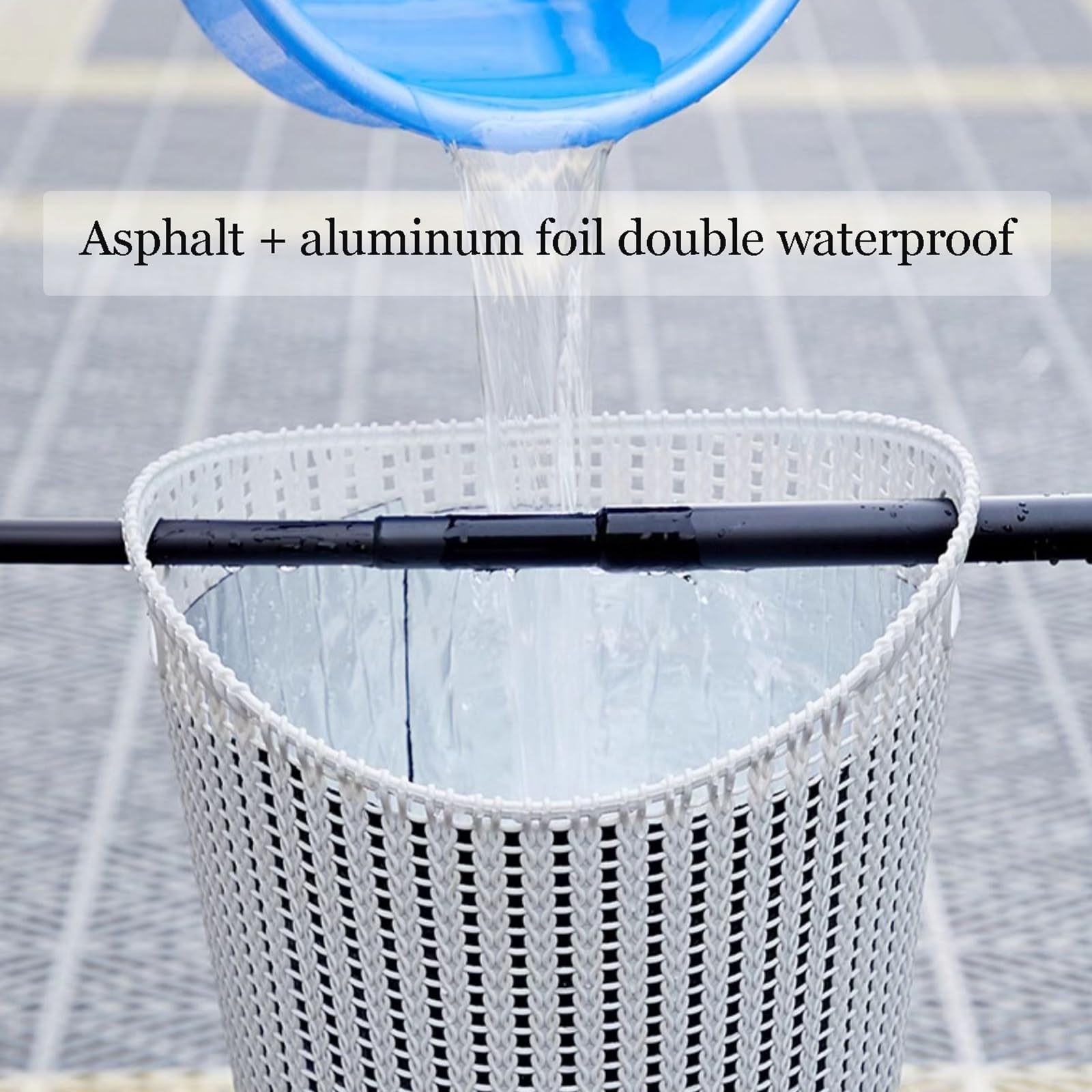 Rollo de membrana impermeable para reparación de techos de betún para fugas y grietas, capa base duradera para techos, 2 mm de grosor, 1 m x 8 m