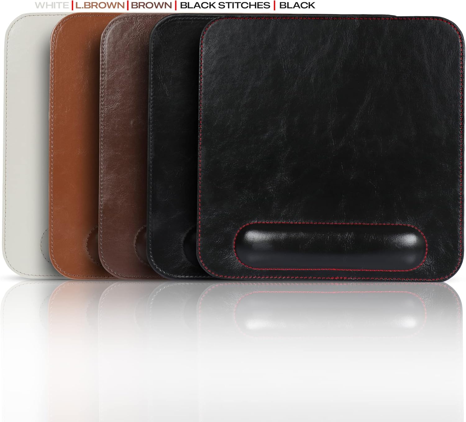 Londo Leather Mouse Pad with Wrist Rest – Ergonomic Support, Non-Slip Base, Smooth Surface