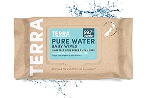 Biodegradable Water Wipes for Sensitive Baby Skin: 99.7% Natural New Zealand Water