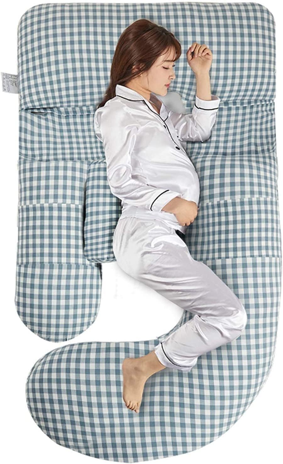 Pregnancy Pillow for Sleeping, U Shaped Full Body Pregnancy Pillows, Full Body Pillow Provides Maternity Support for Back, Hips, Legs and Belly (Color : F)