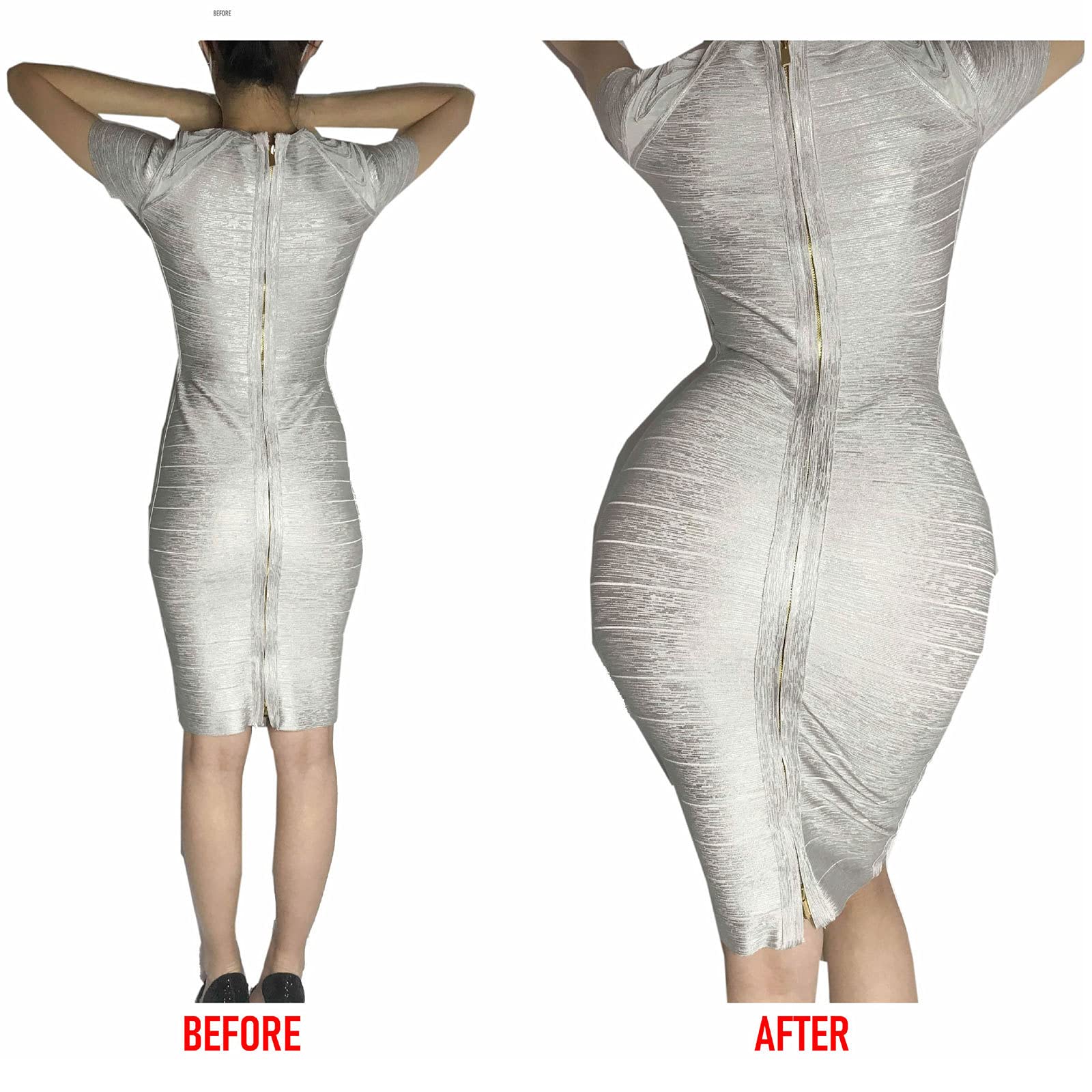 Mutandine Imbottite a Vita Alta da Donna, Modellanti per Fianchi, Controllo dei Glutei, con Imbottitura Leggera e Traspirante, B-5X