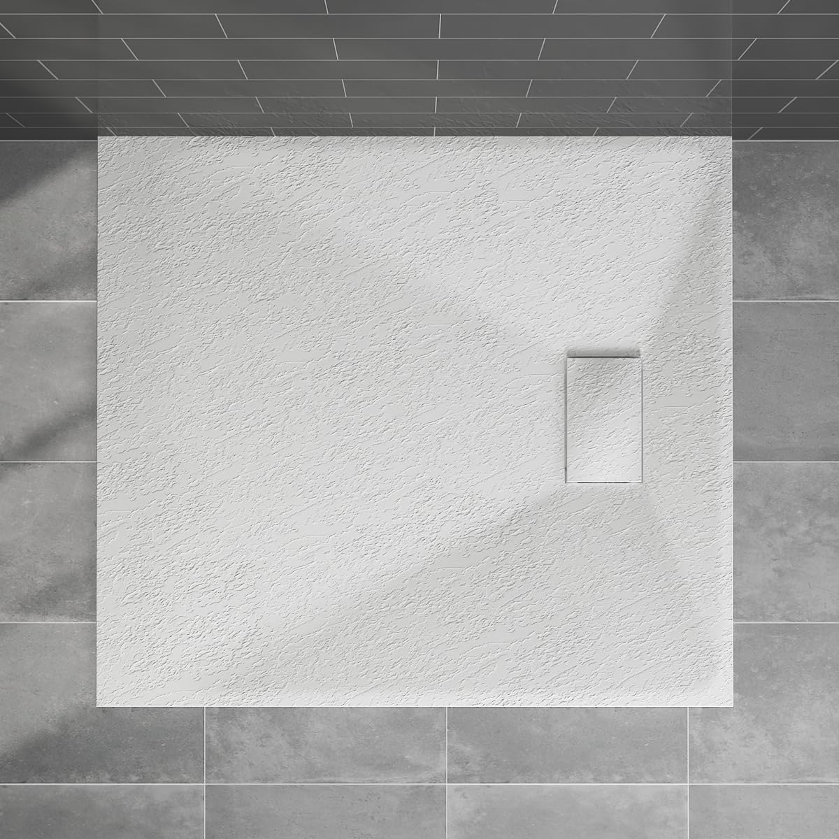 Blümme Rectangle Shower Tray 1200x900mm SMC Flat Shower Base White