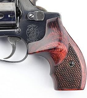 Altamont - S&W J Round Revolver Grips - Boot - Real Wood Gun Grips fit Smith & Wesson J Frame Round Butt .38 Special and 9mm Revolvers - Made in USA