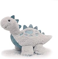 Vista 1 de TCBunny Juguete de peluche de dinosaurio bebé para dormir, 15 pulgadas, Stephan (Estegosaurio-gris)