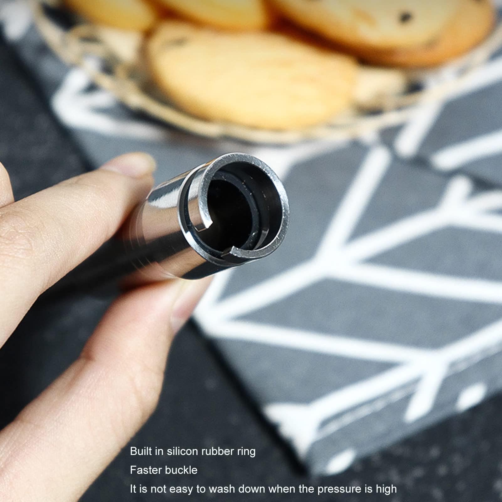 Fockety Ugello Vapore Per Macchina Caffè In Acciaio Inox: Beccuccio Per Montalatte Compatibile Con Delonghi ECP3420 Ed EC680 - 4
