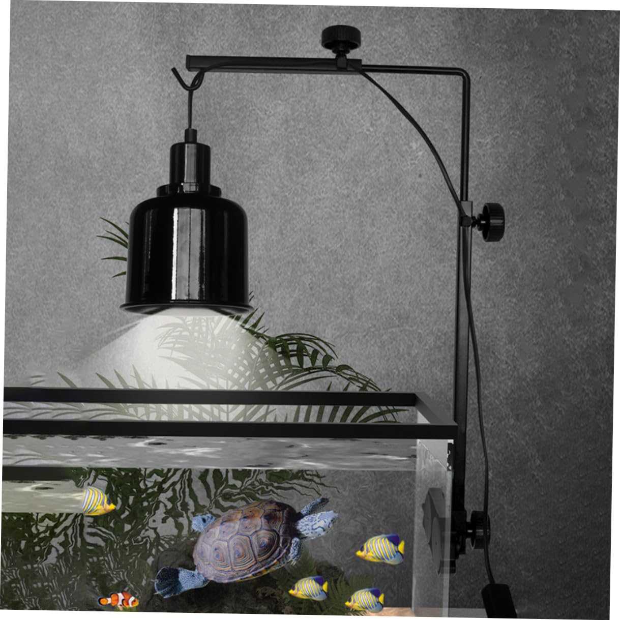 DECHOUS Supporto Lampada Riscaldante per Rettili in Resistente Regolabile per Tartarughe e Acquari con Accessorio Durevole per Terrari Basking Stand Versatile per Illuminazione Habitat
