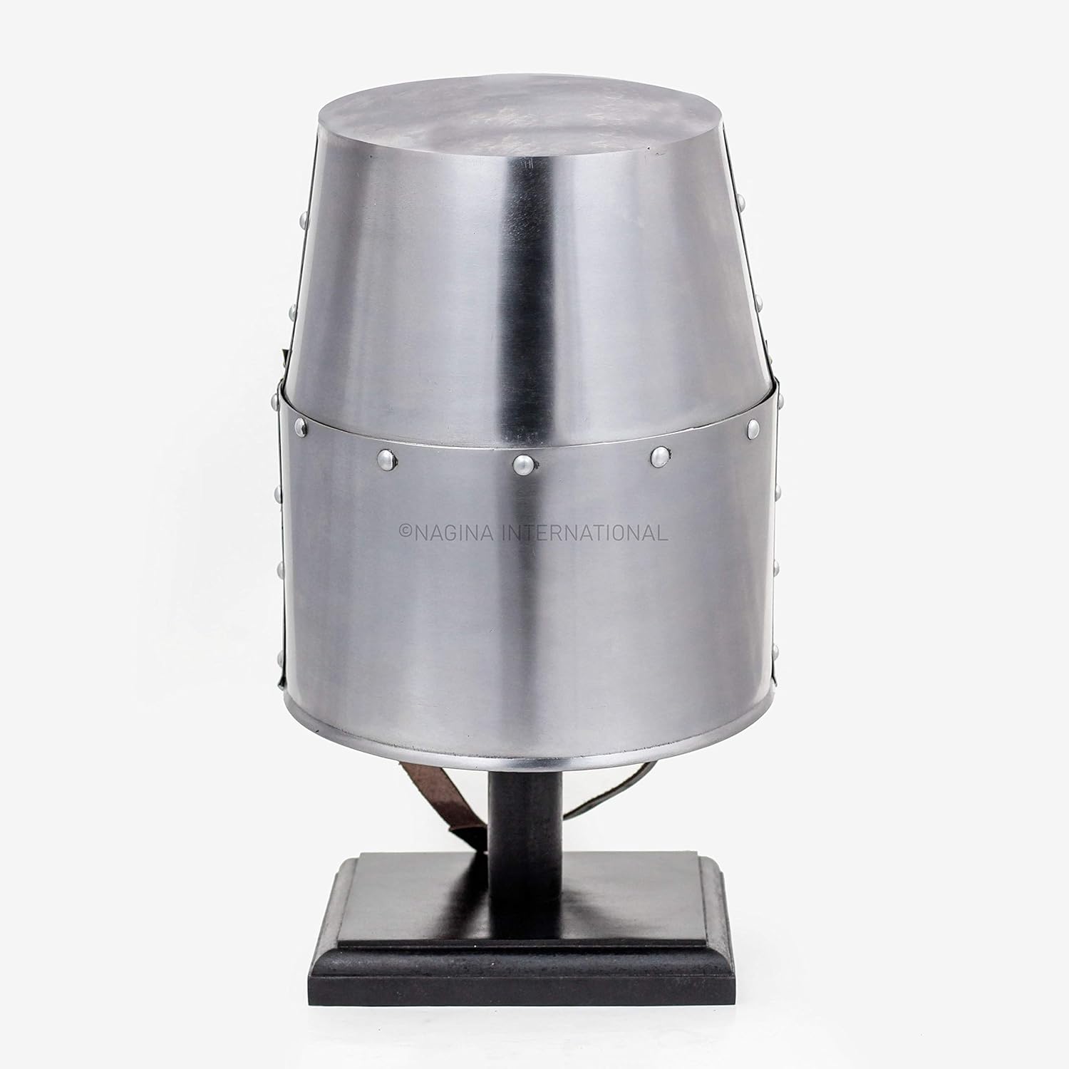 Medieval Era Brass Crusaders Templar Premium Steel & Brass Helmet | Props & Head Wear Larpers Helmet by Nagina International - Image 6