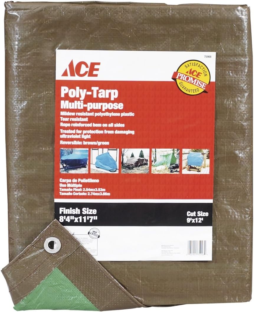 Ace Trading Heavy Tarps Df 75908 "Ace" Poly Tarpaulin 9'x12'