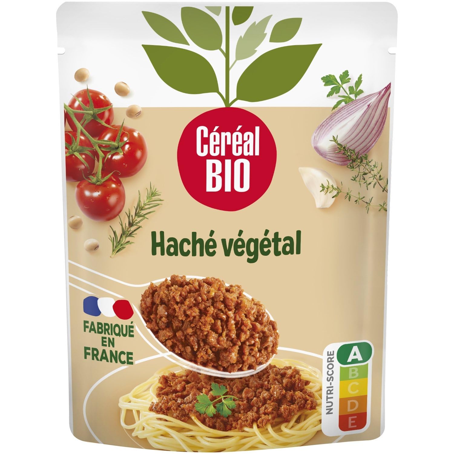 CEREAL BIO – Haché Végétal Saveur Bolognaise, Soja Bio à Cuisiner, Texture Gourmande (250g) - Le Lot De 4