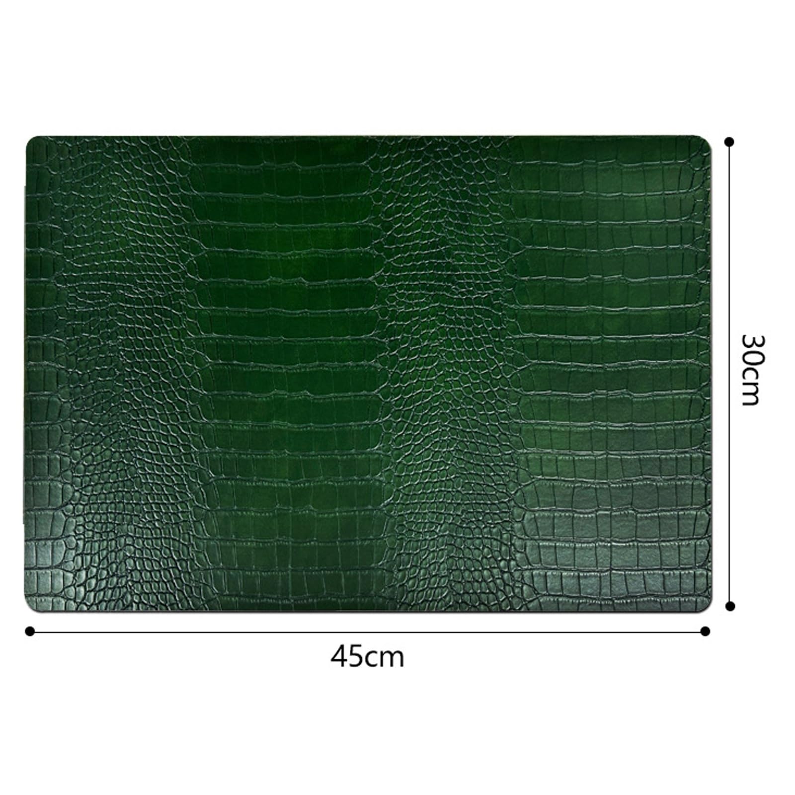 Décoration de Table, Sets de Table, Set de Table de Cuisine Motif Crocodile, Lot de 4/6, Cuir PU résistant à la Chaleur et imperméable