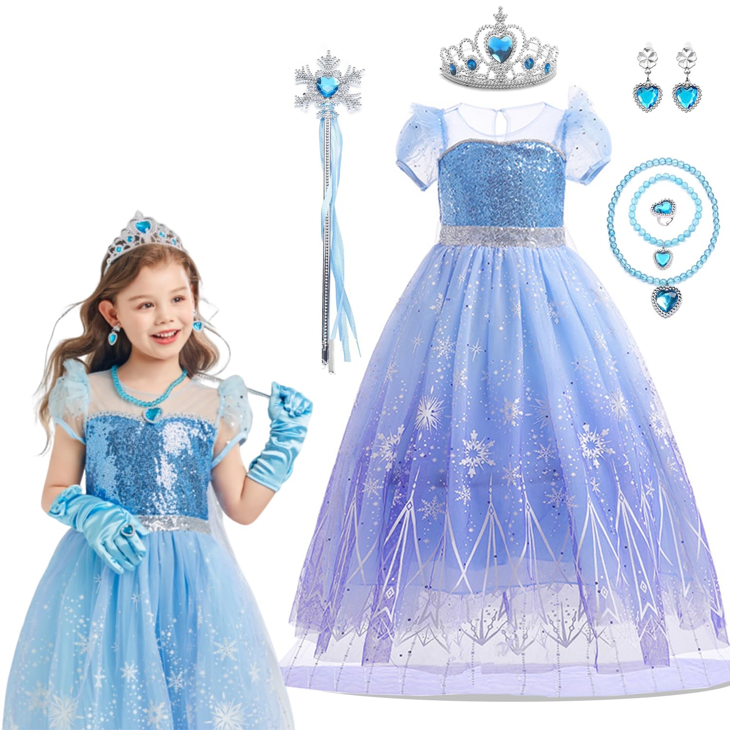 Amazon.co.jp: [AOTYP] プリンセスドレス 子供 コスプレ お姫様 ドレス