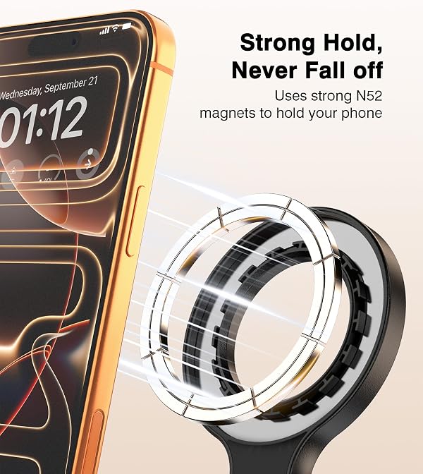 for Mag Safe Tripod for iPhone, 360° Rotating Head for Front & Rear Shooting, 65” Selfie Stick for iPhone Android with Remote & Metal Ring, Magnetic Phone Tripod Stand for Video Recording Travel by Yoozon - Image 5