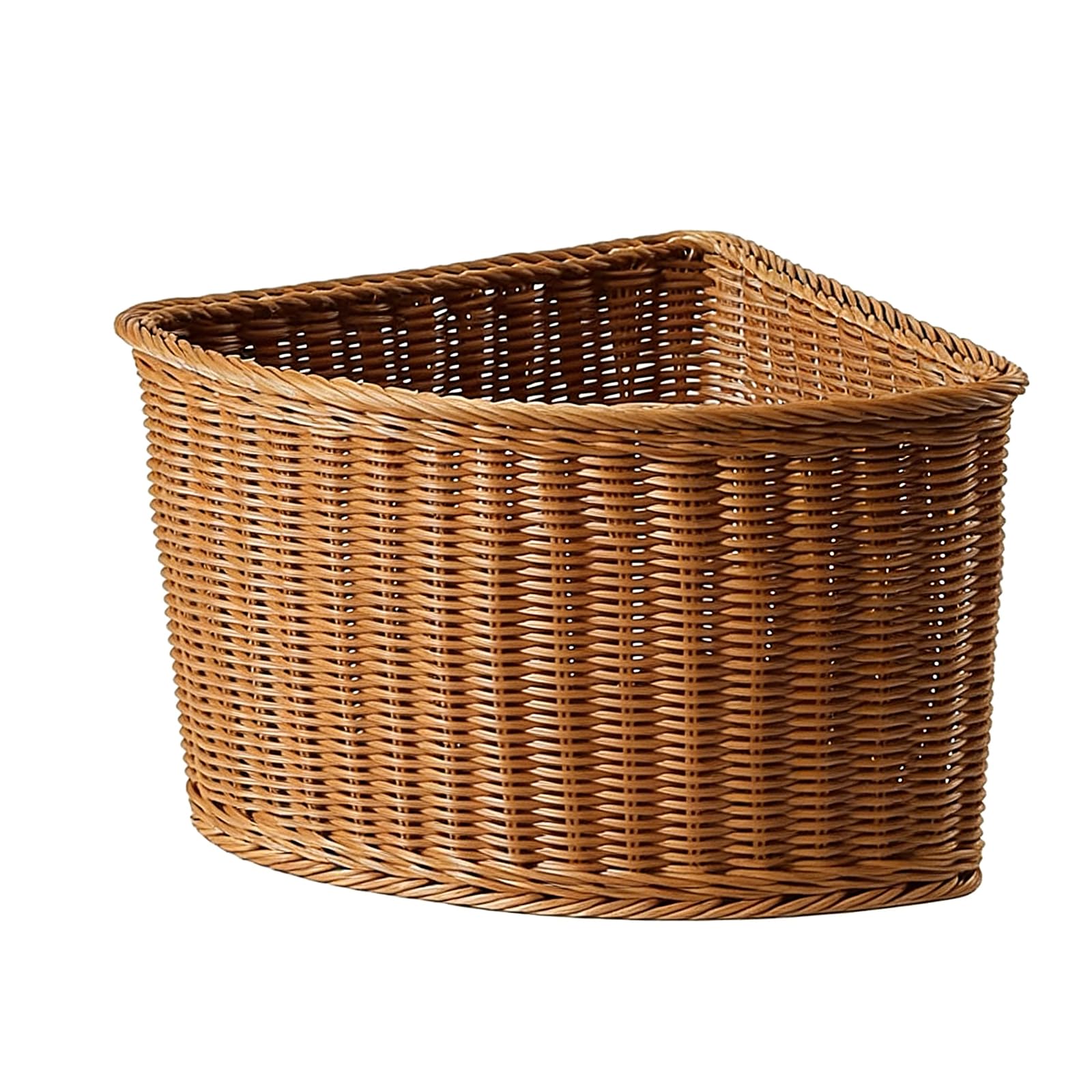 Moons Storage Container Sturdy Laundry Basket Storage Bin for Small Spaces Fit in Tight Corner Fan Shape Basket