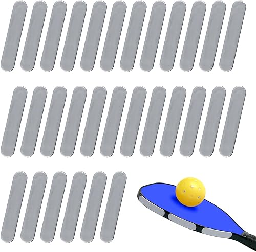 30 cintas de plomo de pickleball para golf, tiras de peso adhesivas para protector de bordes de remo, aumenta la potencia de control y la velocidad