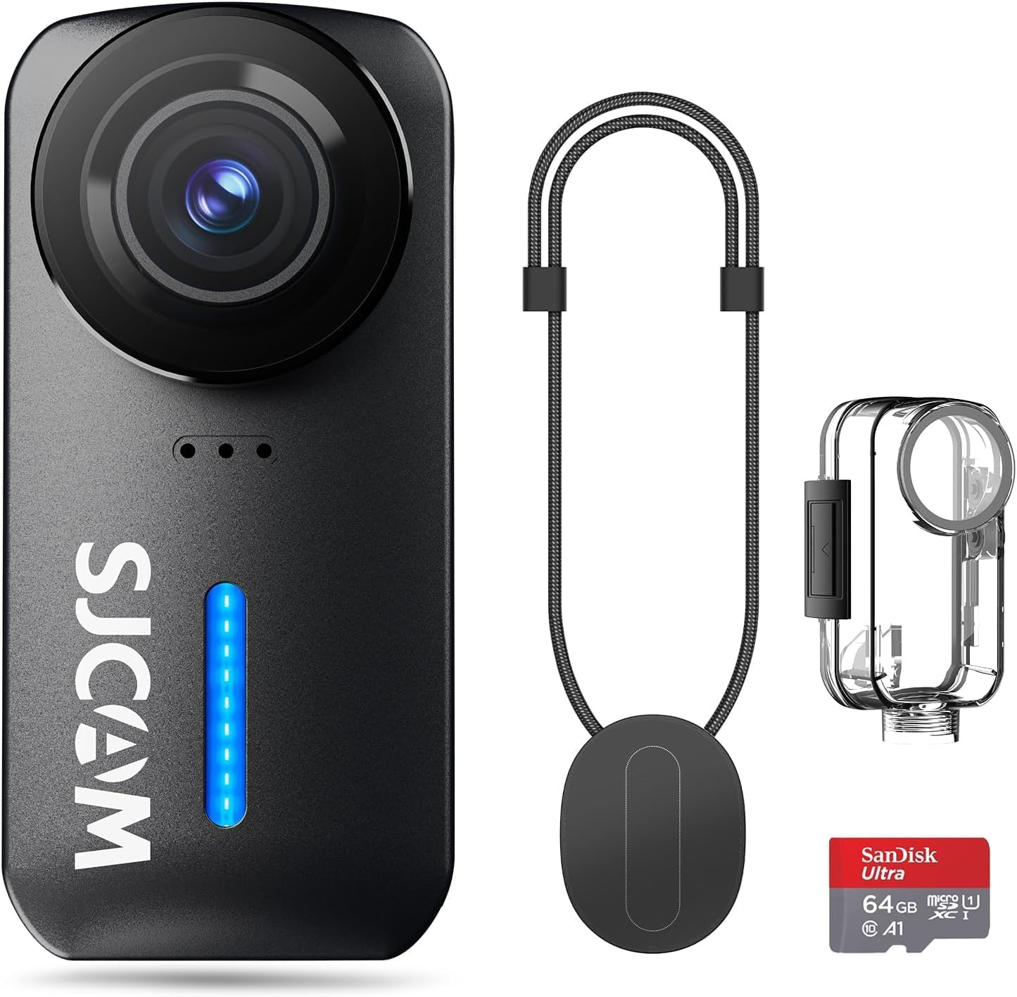 7166kSb2xtL._AC_SL1445_ S-JCAM Câmera de ação de bolso C110Plus 4K, FOV de 170°, mini câmera corporal de estabilização de 6 eixos, impermeável, vestível, POV portátil, Spkr e microfone integrados para vlogging-Black