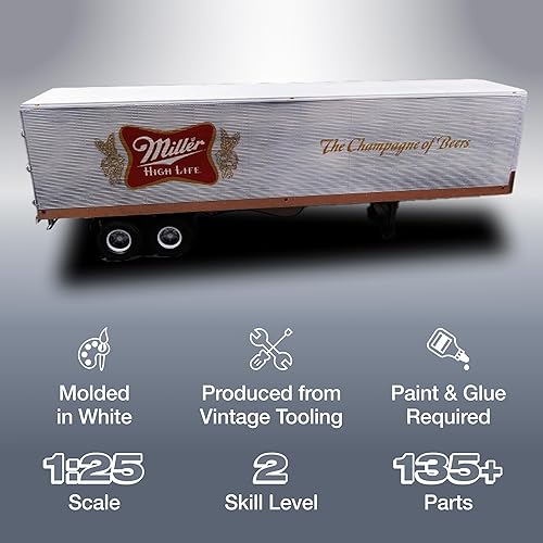 Miniatura 2 de AMT Fruehauf - Semirremolque de 40 pies (Miller Beer) a escala 125