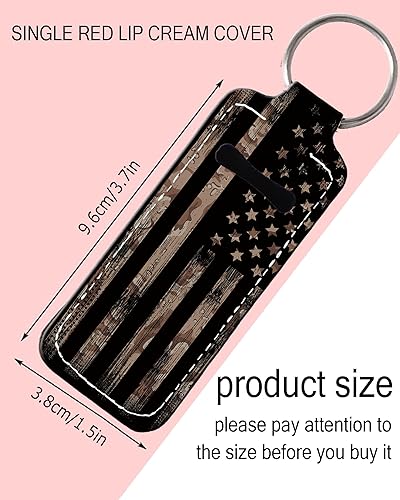 Miniatura 6 de KLLRO RUO Chapstick Holder Llavero Moda Lápiz Labial Manga Bálsamo Labial Portátil Bolsillo Brillo Labial Soporte de Tubo