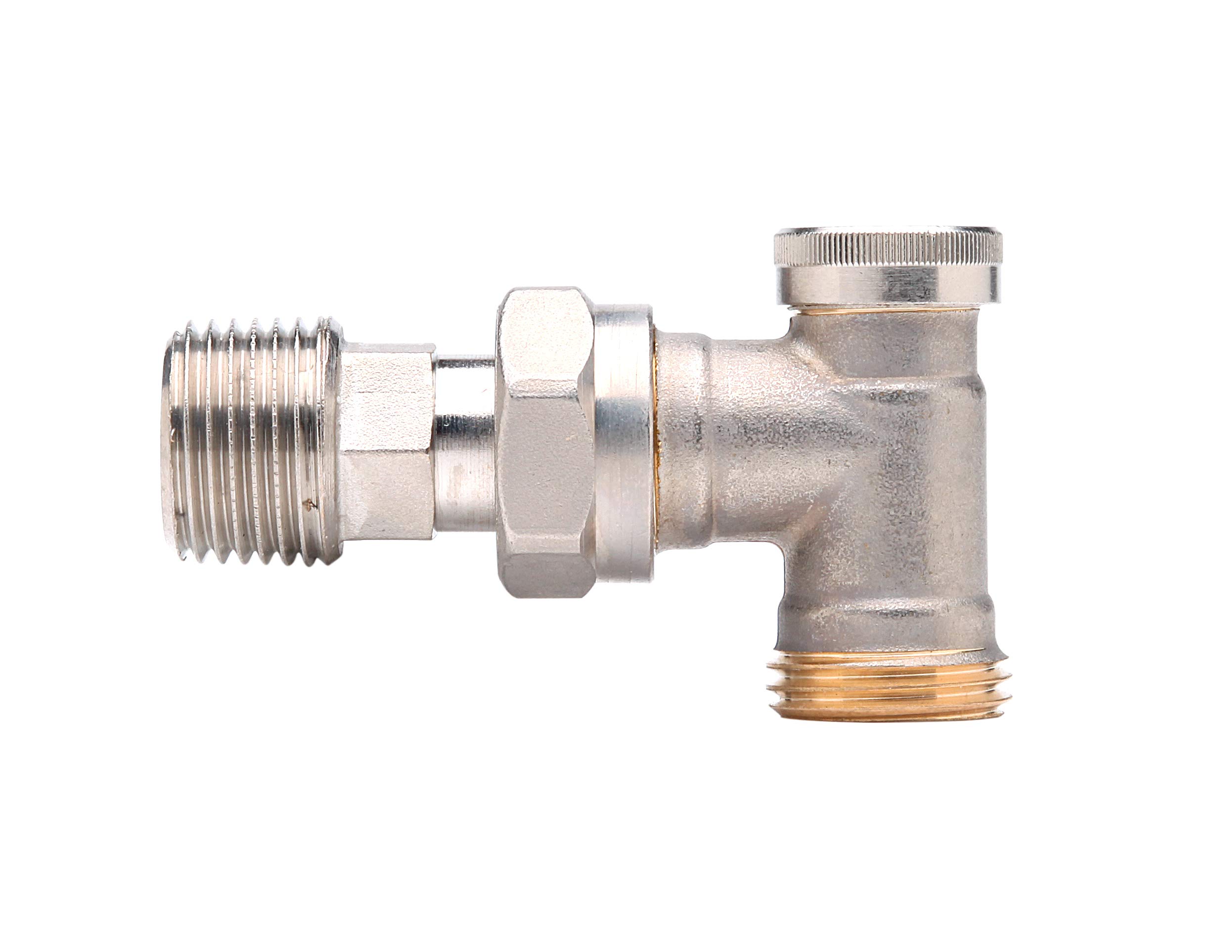 Danfoss Nickel Rlv-D Lockshield Compression Fit Manual Radiator Valve - 8-10Mm