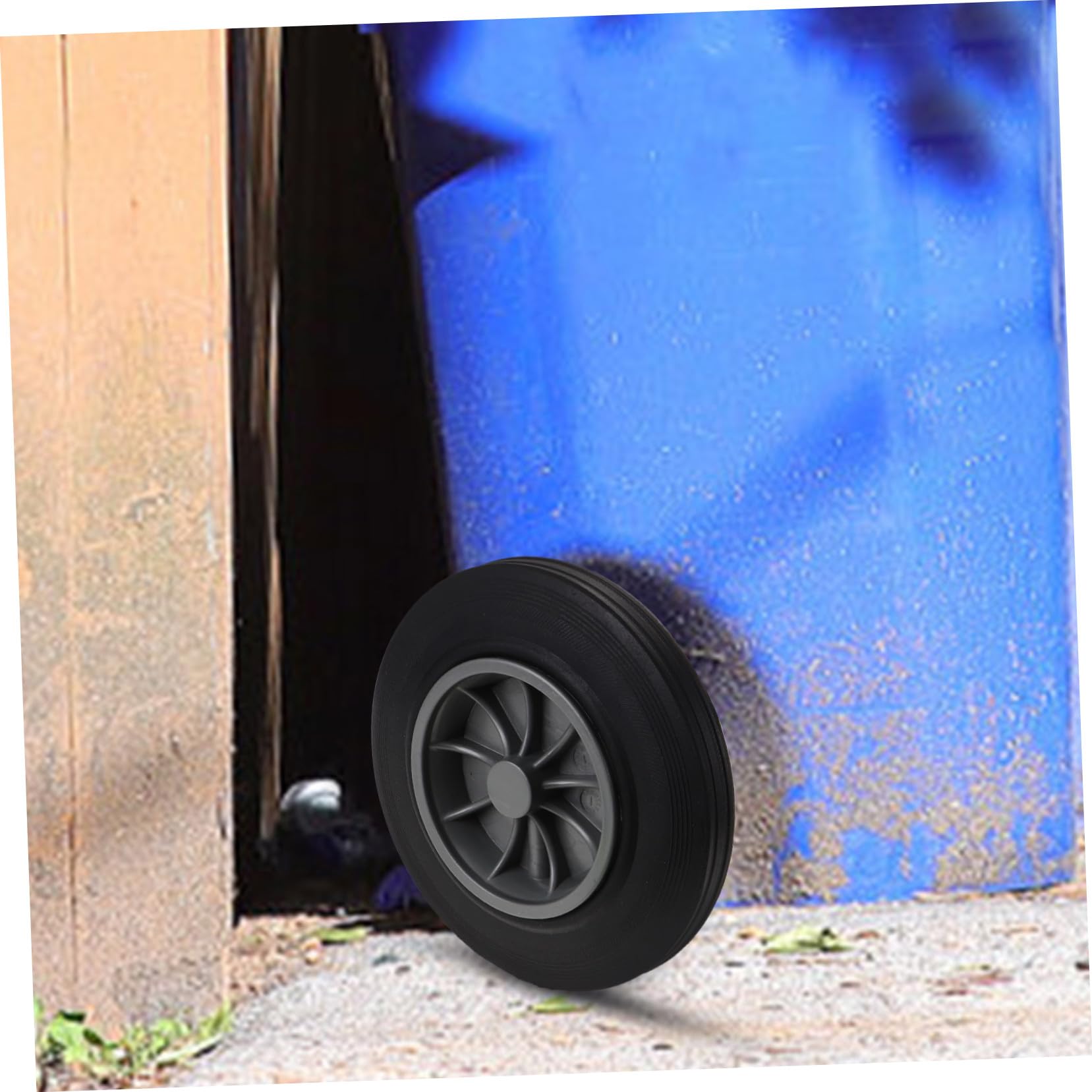 Rueda de Repuesto Diseño de Rueda Gruesa y Eje Sólido para Cubo de Basura Fácil Instalación y Movimiento para Gestión de Residuos