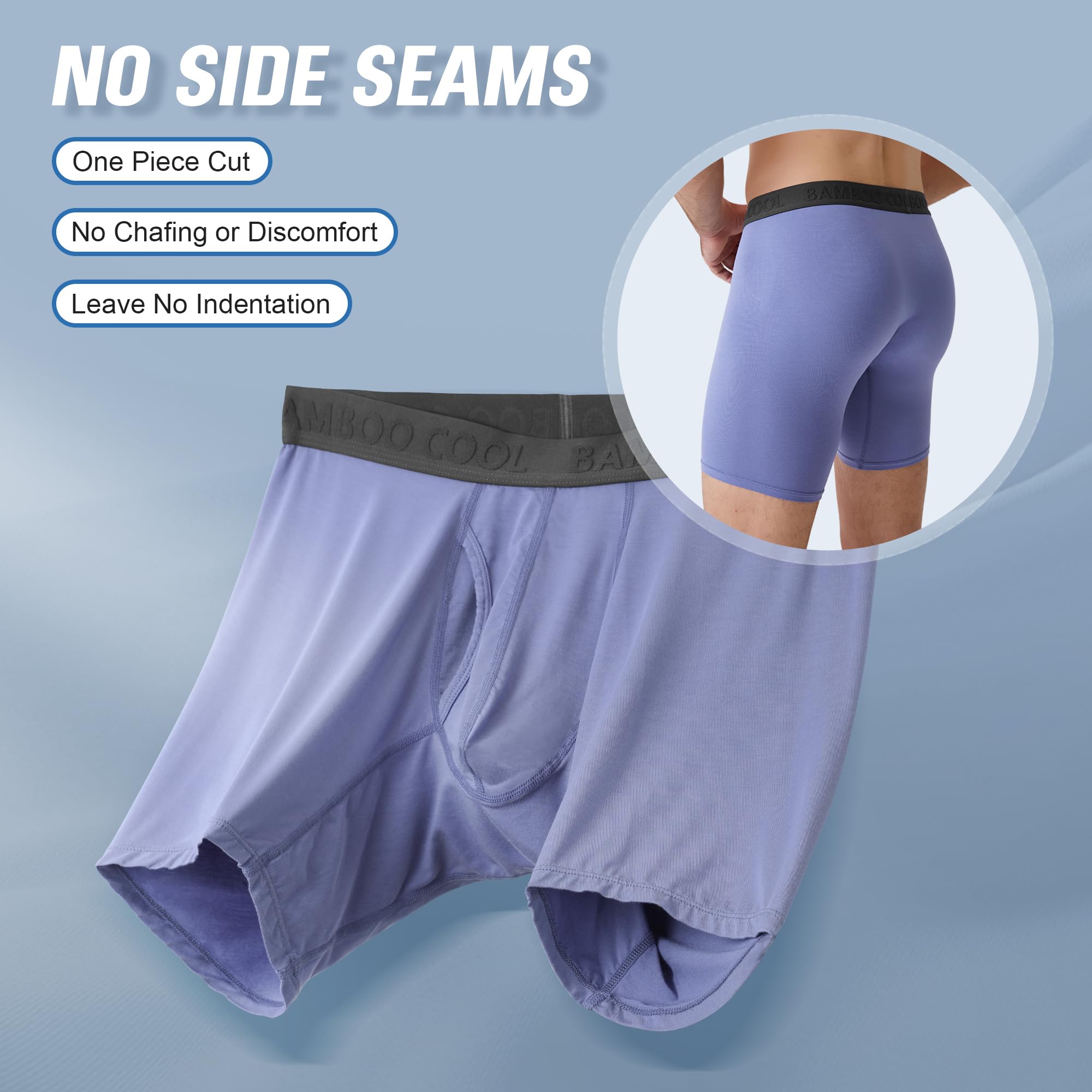 Snapklik.com : BAMBOO COOL Mens Underwear Boxer Briefs Soft Comfortable ...
