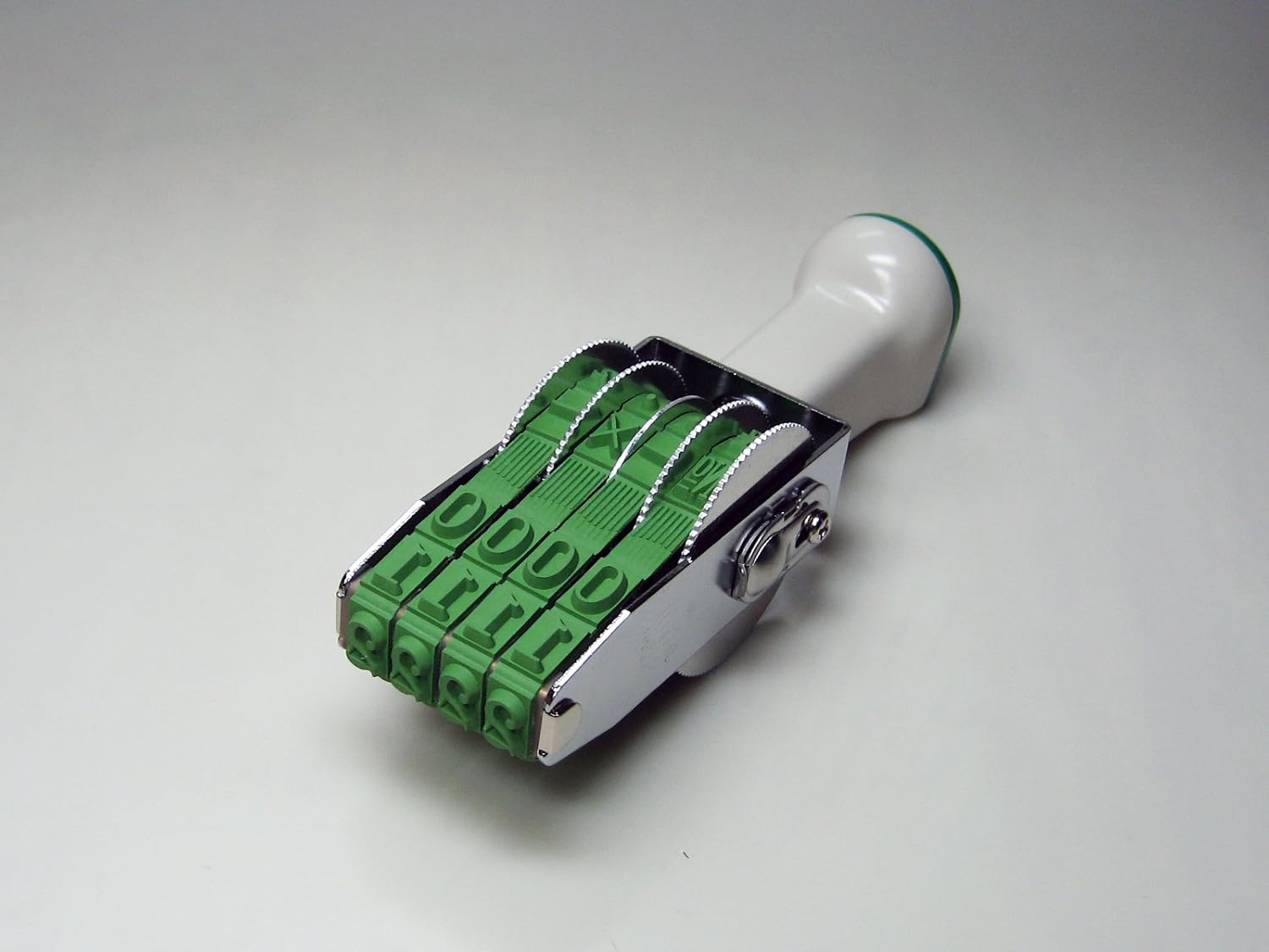 Sanby TK-014 Rotatable Stamp, Techno Touch, European 4 Rows, Mincho Body, No. 1