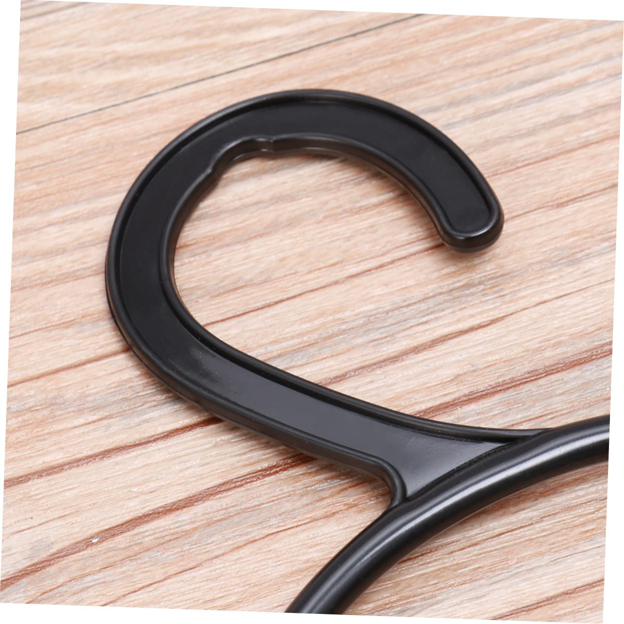 ABOOFAN 10PCS Circle Shape Coat Hanger Multifunctional Scarf and Belt Organizer Black Space Saving Display Slots for Ties Scarves and Belts and Storage