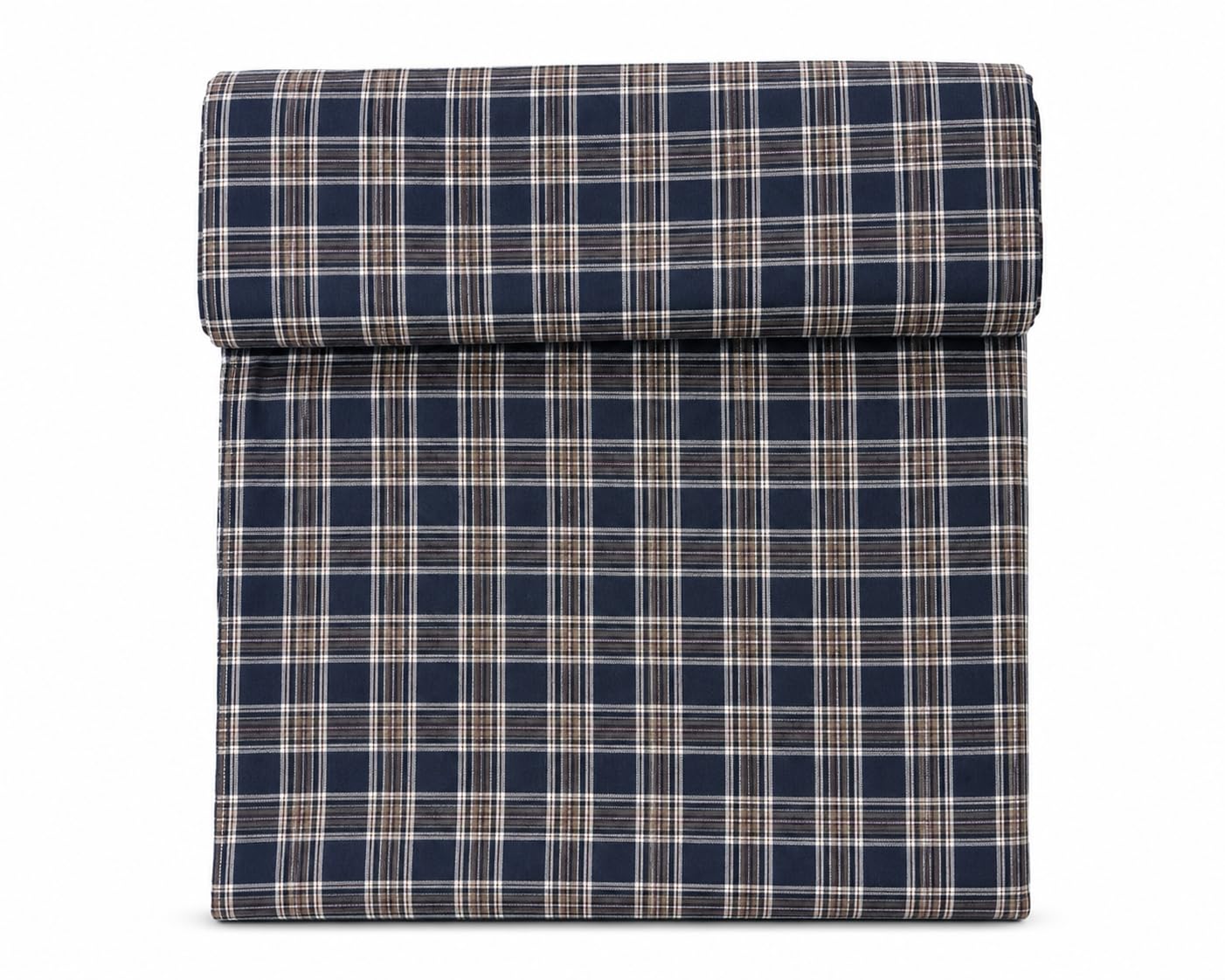 1.6 Meter Navy Blue Check Shirting Fabric | 100% Cotton Yarn Dyed | Soft, Breathable & Comfortable | Premium Woven Checks | Unstitched Fabric for Men’s Shirts, Casual & Formal Wear-image-25