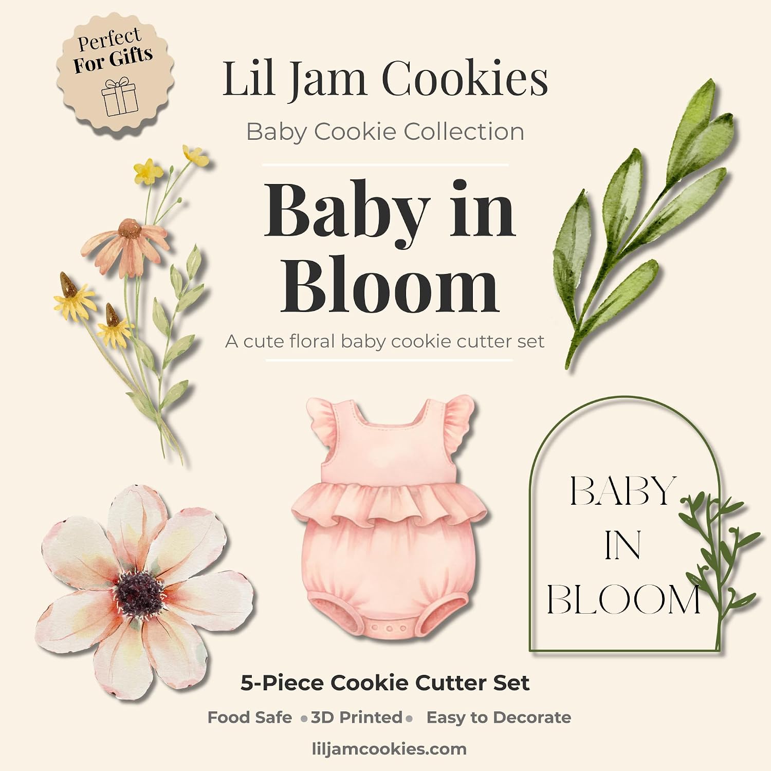 Baby in Bloom Cookie Cutter Set