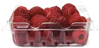 EASYFLASH Organic Raspberries - 6 Ounce Pack of Fresh Premium Organic Berries