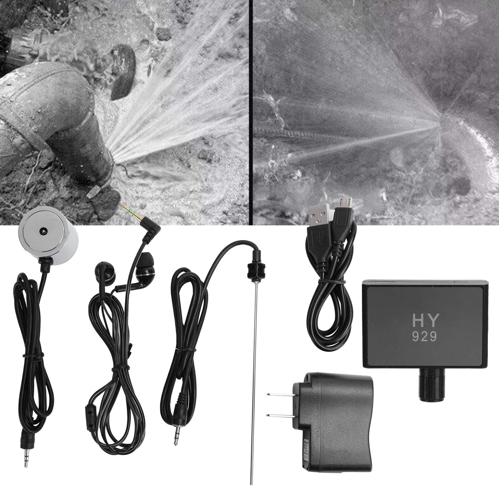 Klanata Enhanced High Strength Water Pipe Leak Detector, Underground Leakage Monitor with US Plug 110-240V, Advanced Detection Technology