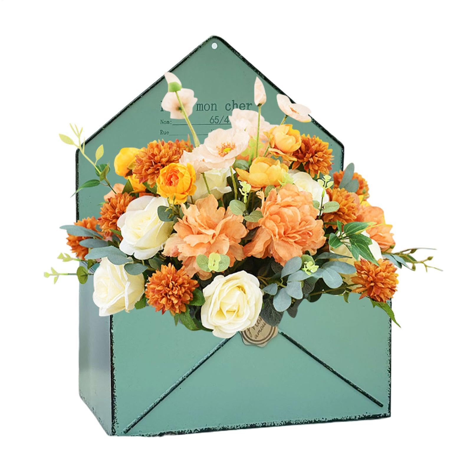Pot de fleurs mural vintage en fer avec drainage pour balcon
