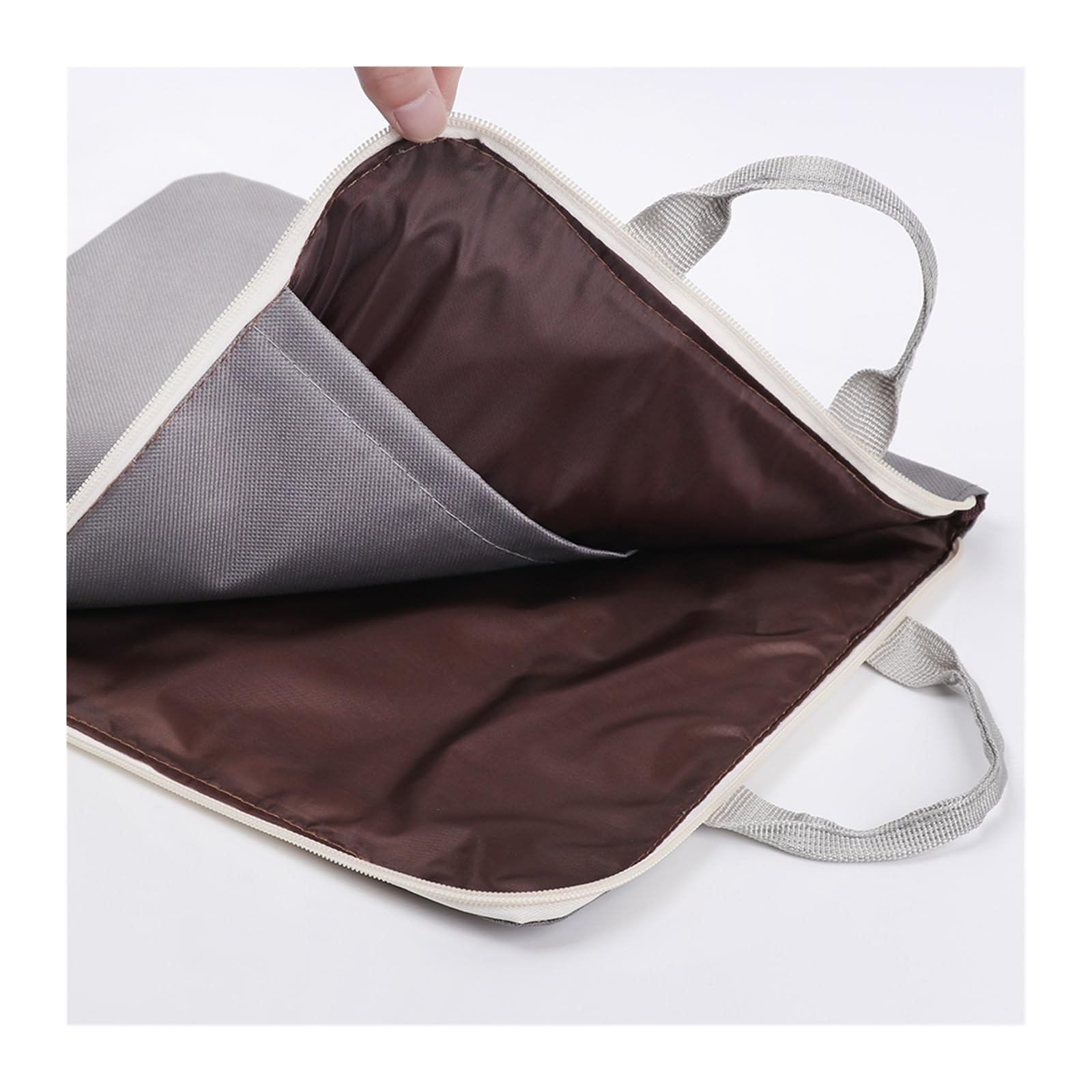 6pcs File Folder Large Canvas Zipper Multifunctional A4 Document Bag Business Briefcase Organizer Stationery Per Scrivania