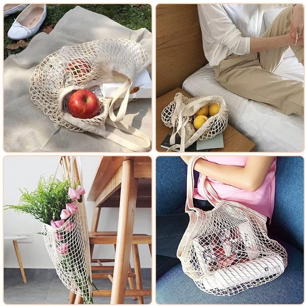Manga de Burbuja, Bolsas protección Frutas, 1 Bolsa Compras Reutilizable, Red portátil, Malla Plegable algodón for Almacenamiento y Verduras, for