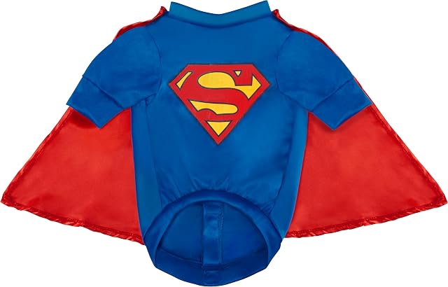 Foto 5 de 8 de Rubies Disfraz de Superman de DC Comics para Mascota, tamaño Mediano