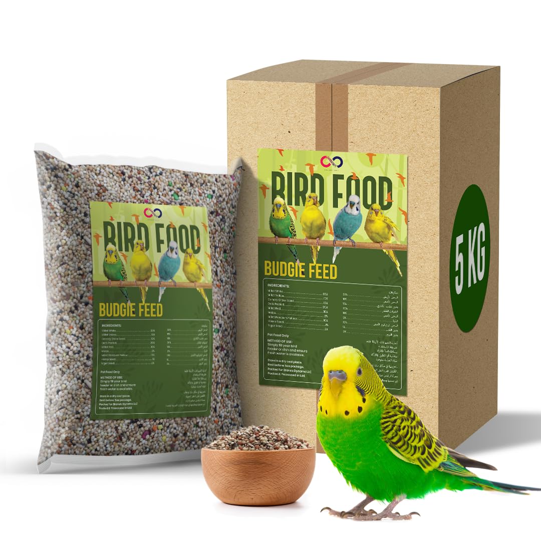 Sponsored Ad – Brandsfinity 5kgs Premium Bird Feed for Budgies and Shell Parakeets – Nutrient-Rich Bird Food Blend with Essential Seeds for Vibrant Plumage and Energy